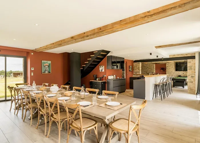 Longere Moderne Avec Spa, Billard, Babyfoot, Salle De Sport, Hammam, Et Wi-fi - Fr-1-306-1288 Feriehus